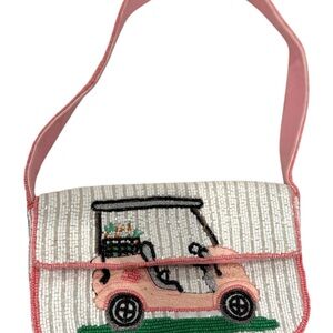 Anthropologie Fiona Golf Cart Beaded Bag